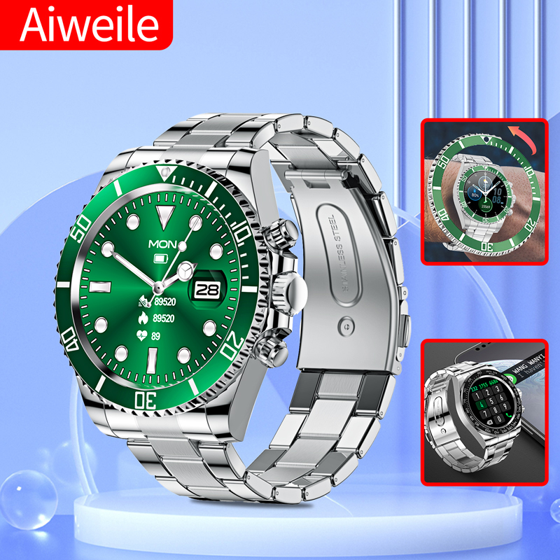 Korean Luxury Lifestyle - AIWEYS-Montre Connectée AW12 pour Homme, Nouveau