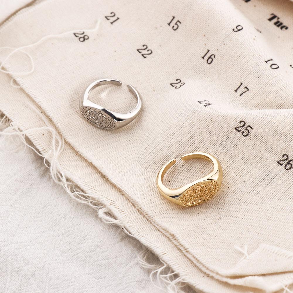 Bague minimaliste à motif sole - Korean Daily Lifestyle avis et prix
