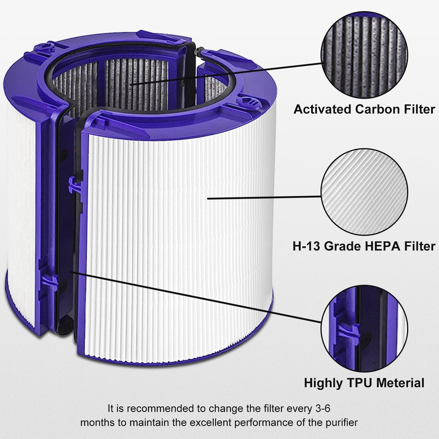 Purificateur d'air HEPA et fil - Dyson Fan Tp07 avis et prix
