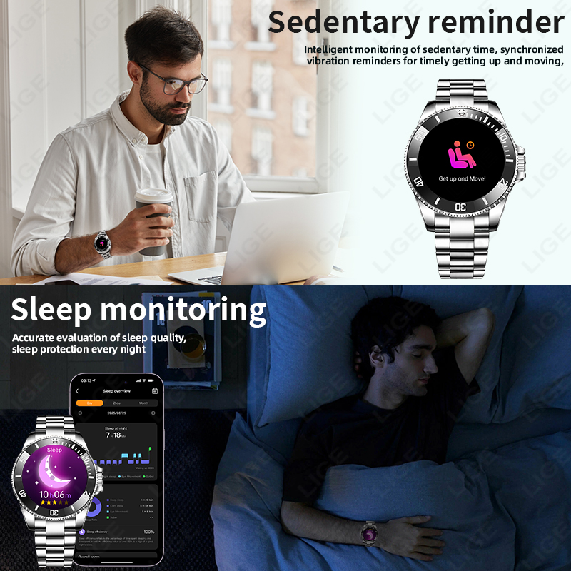 Montre connectée LIGE, nouveau - Korean Luxury Lifestyle avis et prix